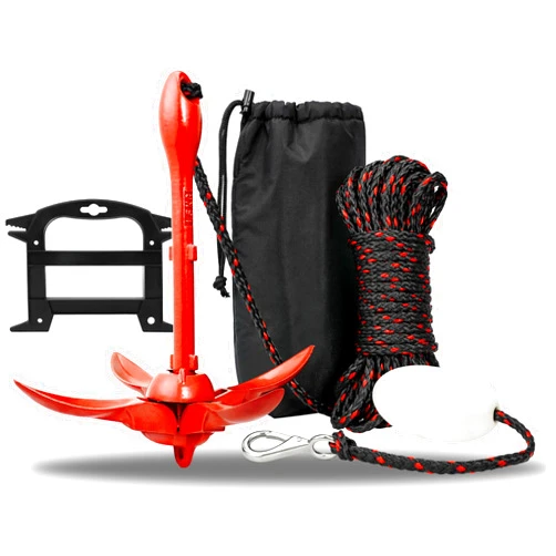 Young Marine Grapnel Anchor Kit for Small Boats, Kayaks, PWC, Jet Ski, Paddle Boards, etc. - 3.5 lbs