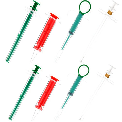 Adqefew 8 Pieces Pet Cat Pill Shooter Dog Syringe Dispenser Puppy Pill Feeder Piller Popper Silicone Safe Reusable Tablet Feeding Tool for Cats Dogs Small Animals