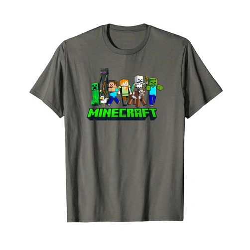 Minecraft Character Lineup Logo T-Shirt
