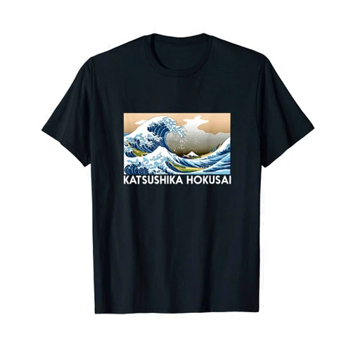 Maui Mon Shop Katsushika Hokusai Wave Maui Mon Hawaii Japan Trendy T-Shirt