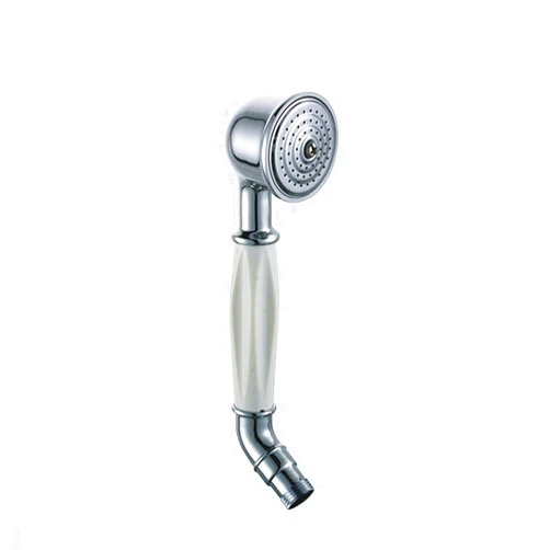 BENHAI Brass Shower Head, Classic Style Traditional Telephone Head Traditional Victorian Style Golden Sprayer for Adults Children Pets Home and Gym Use (Color : Chrome)