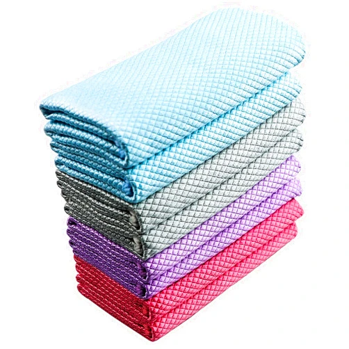 Niveaya Streak Free Miracle Cleaning Cloth - 8 Pack Multi-Functional Reusable Lint Free Cloths, Absorbent Nanoscale Fish Scale Cleaning Cloth, Suitable for Home, Kitchen and Auto