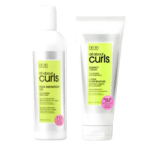 ALL ABOUT CURLS High Definition Gel | For Curly Hair Styling | Alcohol-Free | Moisturize, Define & Enhance Texture | Reduce Frizz & Boost Shine | Crunchless Ultra Hold | Vegan, Sulfate & Paraben Free