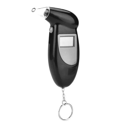 Akozon Alcohol Breath Tester Analyzer, LCD Screen Breath Alcohol Tester Professional-Grade Accuracy Digital Alcohol Detector Portable Breath Checker Analyzer No Backlight with 5 Mouthpieces for alcohol