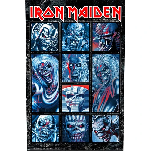 POSTER STOP ONLINE Iron Maiden - Music Poster (10 Eddies/Grid) (Size: 24