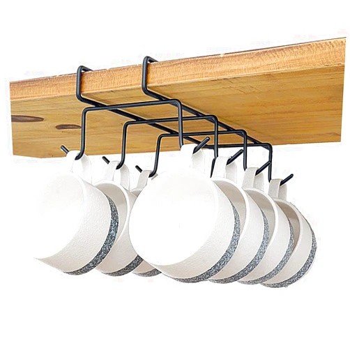 Bafvt Coffee Mug Holder, Mugs Rack Under Shelf, Kitchen Storage Drying Rack, 304 Stainless Steel (9)