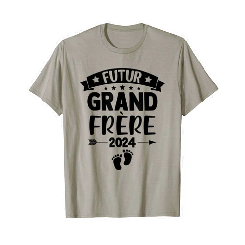 Futur Grand Frère 2024 Cadeau Future Big Brother 2024 Pregnancy Announcement Gift T-Shirt
