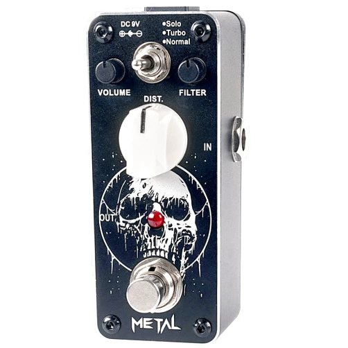Sondery Metal Distortion Pedal for Electric Guitars, 3 Modes of Solo Turbo and Normal, Warm Smooth Wide Range of Vintage Distortion Sound, Mini Effect Pedal True Bypass, Art Design Series