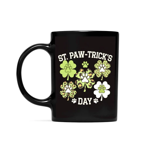 Cogiceprint Shamrock Dog Clovers St Paw Trick's Day St Patricks Day Coffee Mug, Gift For Men, Women, Coffee Cup 11oz - 15oz