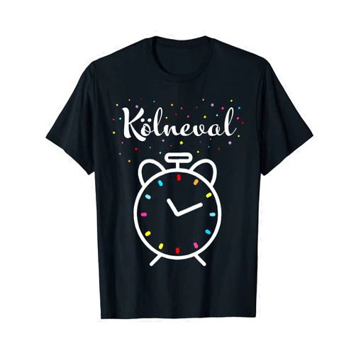 Kölner Karneval Fasching Konfetti Kostümersatz Cologne Carnival 11.11 Clock Confetti Cologne Gift T-Shirt