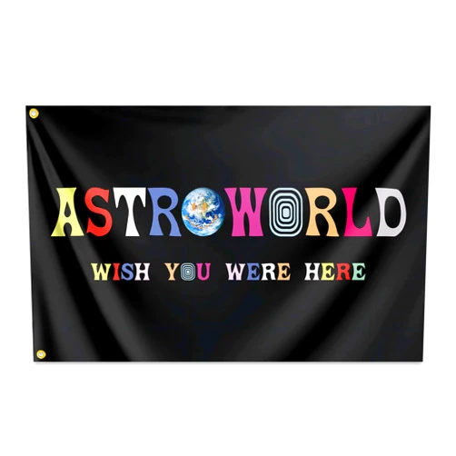 Fnaners Astroworld Flag 3x5 Feet Funny Man Cave Wall Meme Flags for Teen Girls Room Guys Bedroom Dorm Room College Dorm Wall Banner Tapestry Decor