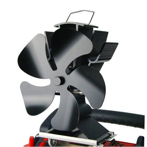 VODA Wood Stove Fan for Buddy Heater Fireplace Fan Heat Powered Stove Fan with Metal Bracket for Pellet/Wood Burner/Fireplace/Wood Burning Stoves