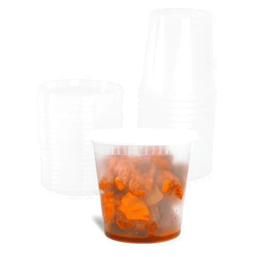 Karat [24oz - 240 ct] Clear PP Injection Molded Round Deli Containers with Lids (FP-IMDC24-PP