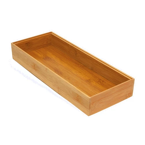 Lipper International 8186S Bamboo Wood Stacking Drawer Organizer Box, 6