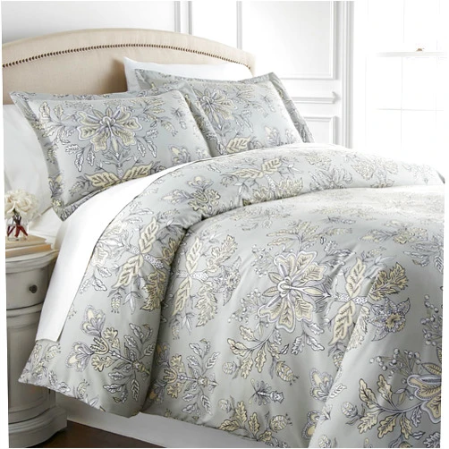 Southshore Fine Living, Inc. Vintage Garden Collection - Premium Quality, All-Season Down Alternative Easy Case, Over-Sized 2-Piece Comforter Set, Twin/Twin XL, Sand