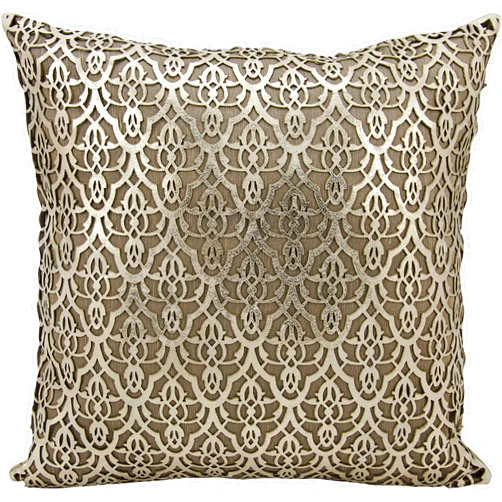 Nourison Mina Victory by Nourison Mina Victory Es829 Gldbg Decorative Pillow by Nourison, 18