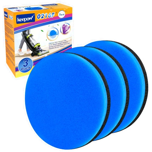KEEPOW Febreze Vacuum Filter Compatible with Bissell Cleanview & PowerGlide Pet Vacuum, 3 Pack, Part #12141