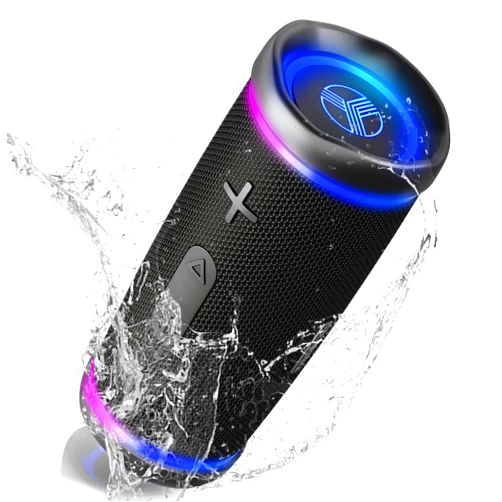 TREBLAB HD77 - Portable Bluetooth Speaker - Powerful 360° Sound, 30W Audio with Impactful Bass, 20H Battery, IPX7 Waterproof, Shockproof, TWS Stereo, Speaker Bluetooth Wireless for Outdoor, Beach Pool