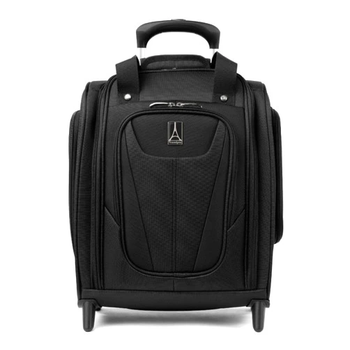 Travelpro Luggage Maxlite 5 Softside Lightweight Rolling Underseat Compact Carry on Upright 2 Wheel Bag, Men and Women, Black, 15-Inch