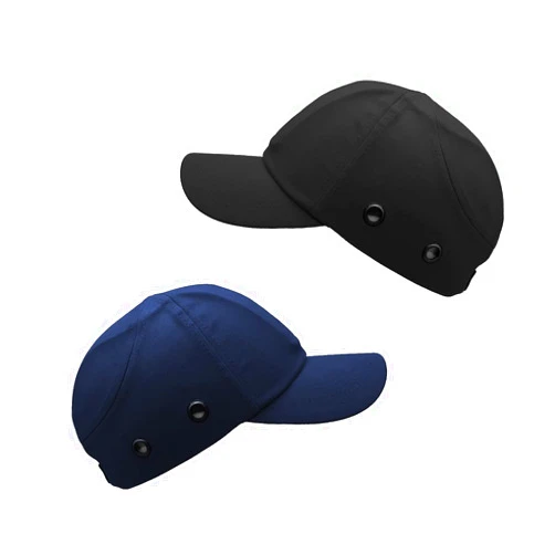 Lucent Path Black Baseball Safety Bump Cap - 100% Cotton, Impact-Resistant ABS Shell, Dual-Layer Padded Foam, Breathable, Adjustable Head Protection Hard Hat Cap
