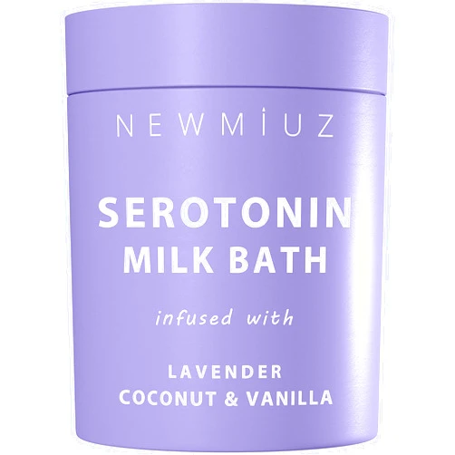 New Miuz Creamy Coconut Lavender Milk Bath Soak Powder Moisturize Skin Calm Vanilla Luxury Spa Salt Destress Relaxation Gift for Women Perfect Stocking Stuffer