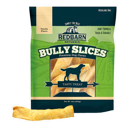 Redbarn Pet Products Redbarn Bully Slices for Dogs (Vanilla) Natural Dental Treats (1 Bag)