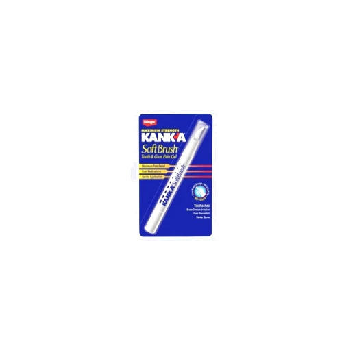 FERGRELM D Kank-A SoftBrush Tooth/Mouth Pain Gel, Maximum Strength, 0.07 Ounce (Pack of 3)