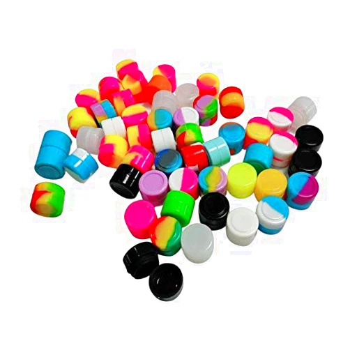Gentcy Silicone 2ml 300pcs Containers Silicone Storage Jar Seals 13color