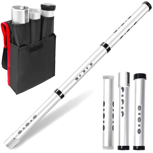 BQKOZFIN Golf Ball Retriever,Aluminium Golf Ball Picker Tube Detachable Shagger Tube Collector,40.5 Inch