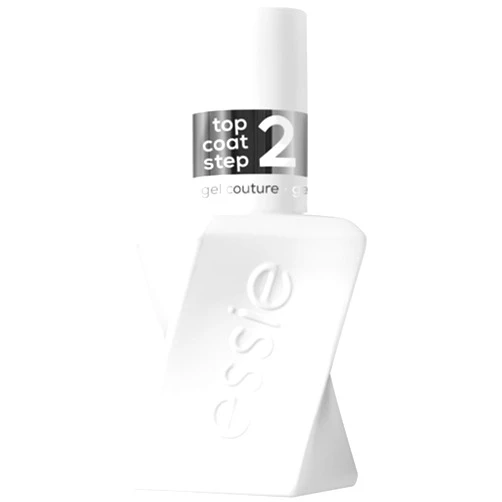 Essie Gel Couture Long-Lasting Nail Polish, Vegan, Clear, Shiny Top Coat, 0.46 fl oz