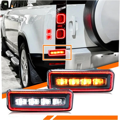 COOLDNA LED Rear Fog Lights For Land Rover Defender 90 110 130 2020-2023 Accessories/Rear Bumper Light/Reflector Light