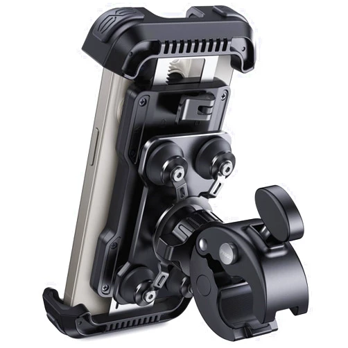 Lamicall Motorcycle Phone Mount Holder - [Dual Vibration Dampener] [Anti Shake] Motorcycle Cell Phone Holder, Upgrade Bike Phone Mount, Fit iPhone 15/14/ 13 Pro Max, More 4.7-6.7