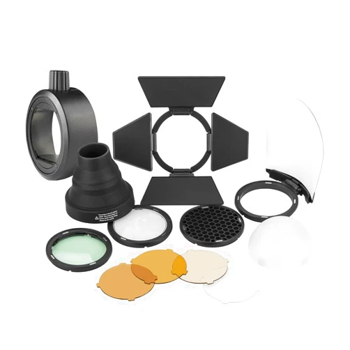 Flashpoint S-R1 Round Head Magnetic Modifier Adapter with AK-R1 Accessory Kit