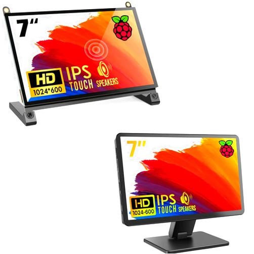ROADOM 7'' Raspberry Pi Monitor & 7'' Touchscreen with Case