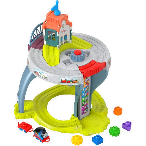 Thomas & Friends Toddler Toy My First Train Table with Track, Cargo Stacking & Fine Motor Activities for Kids Ages 18+ Months