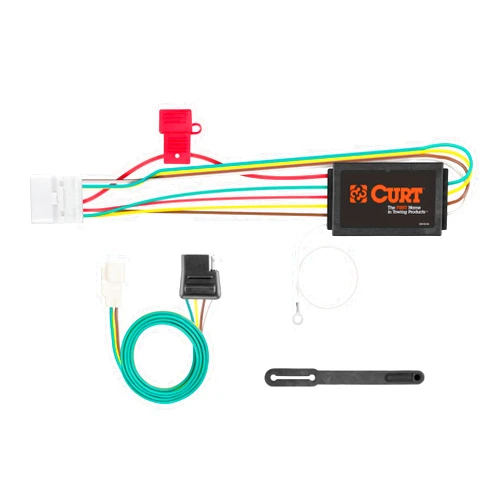 CURT 56217 Vehicle-Side Custom 4-Pin Trailer Wiring Harness, Fits Select Toyota Highlander, Lexus RX350