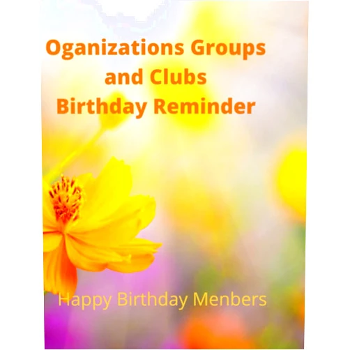 Timothy Mario Williams Organizations, Cubs and Groups: Happy Birthday