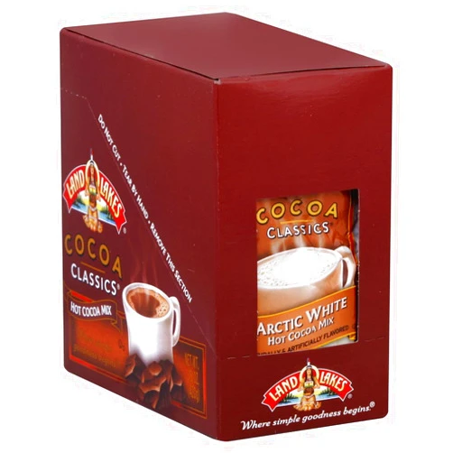 Land O Lakes Cocoa Classics, Arctic White Hot Cocoa Mix, 1.25-Ounce Packets (Pack of 12)