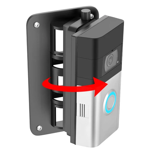 CaGuan Adjustable Doorbell Angle Mount (30 °to 145°) Compatible with Ring Battery Doorbell (2024 Release)/Wired Pro/Plus/1/2/3/3 Plus/4, Replacement Mounting Holder Bracket Wedge Accessories Kit, No Drill