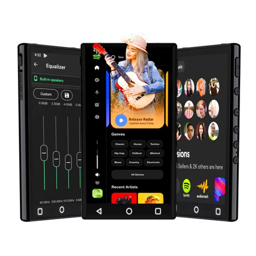 YFFIZQ 144GB Android9.0 MP3 Player with Bluetooth and WiFi,4.3