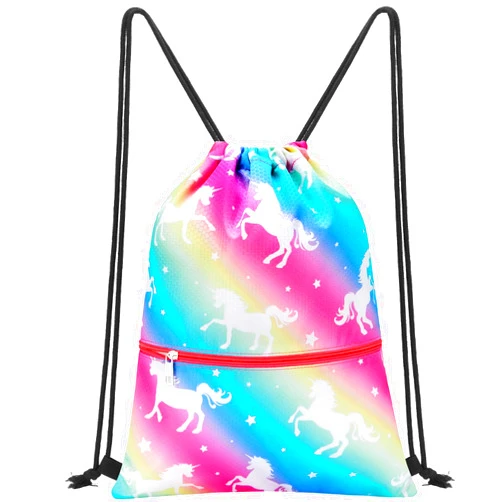 WAWSAM Drawstring Backpack - Drawstring Bags for Kids Swim Bag for Beach