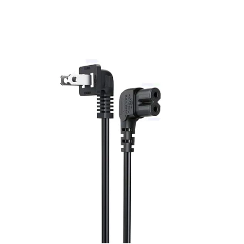 Goffeu Samsung Power Cord - 2-Prong L-Shaped AC, Compatible with LG, Sony, Sharp, Panasonic, TCL TVs (6FT)