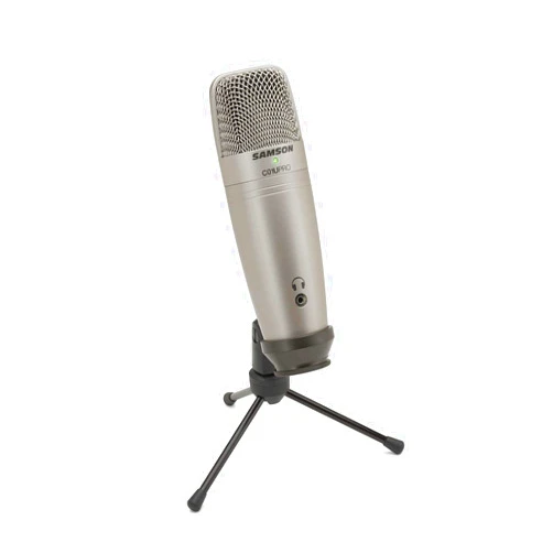 Samson C01U Pro USB Large Diaphragm Studio Condenser Microphone Mic+Tripod Stand