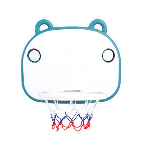 WXYZ Basketball Rim Portable Foldable Basketball Hoop, Indoor Suction Cup Basketball Stand for Children and Teenagers, Drawable (Color : Blue, Size : Style2)