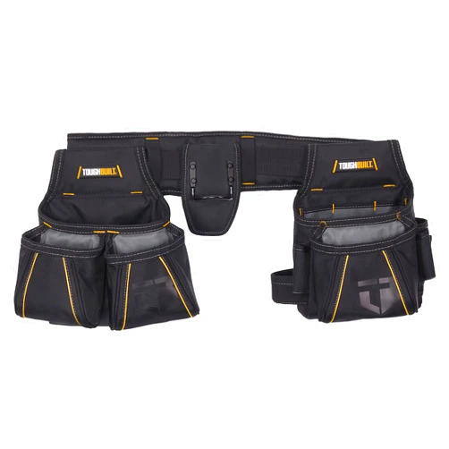 ToughBuilt Carpenter Tool Belt with Pockets and 2 Hammer Holders – Heavy Duty, Deluxe Premium Quality, Durable – Adjustable Size - (TB-303-4) 3pc Carpenter