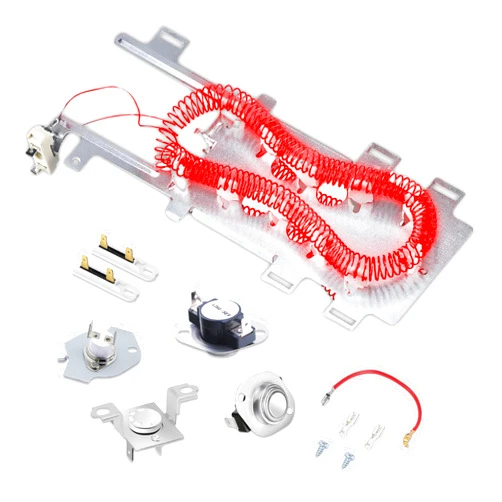 VNAPARTS WED9750WL0 WED9050XW1 WED8300SW1 WED9200SQ0 WED9500TW3 WED7800XW0 WED9200SQ1 WED9550WW1 Dryer Heating Element With Thermostat For Whirlpool WED9150WW1 WED8300SW0 WED7300XW0 WED70HEBW0 WED9400SW2