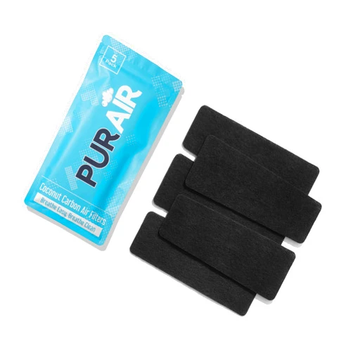 PurAir Ceiling Fan Filters for Blades | Activated Coconut Carbon | 5-Pack (5) | Enhanced Air Quality, Odor Elimination, Dust Collection | Universal Fit | Unscented Fan Blade Filters for Home, Kitchen Use