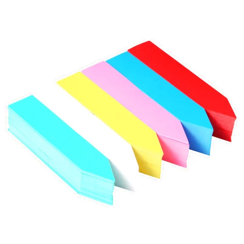Manmel 300 Pcs Plastic Plant Nursery Garden Labels 6 Colors 4 Inch Pot Marker Garden Stake Tags Waterproof Plant Markers