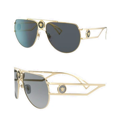 Versace VE2225 Medusa '95 PILOT Shape Sunglasses with Luxury Eyewear kit