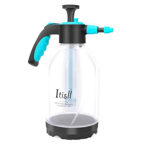 Itisll Manual Garden Sprayer Hand Lawn Pressure Pump Sprayer Safety Valve Adjustable Nozzle 0.5 Gal